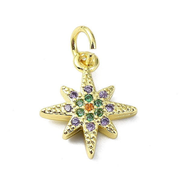 PandaHall Brass Micro Pave Colorful Cubic Zirconia Pendants, with Jump Ring, Star Charm, Real 18K Gold Plated, 14.5x12x2.5mm, Hole: 3mm..., Multicolor
PandaHall Brass Micro Pave Colorful Cubic Zirconia Pendants, with Jump Ring, Star Charm, Real 18K Gold Plated, 14.5x12x2.5mm, Hole: 3mm..., Multicolor