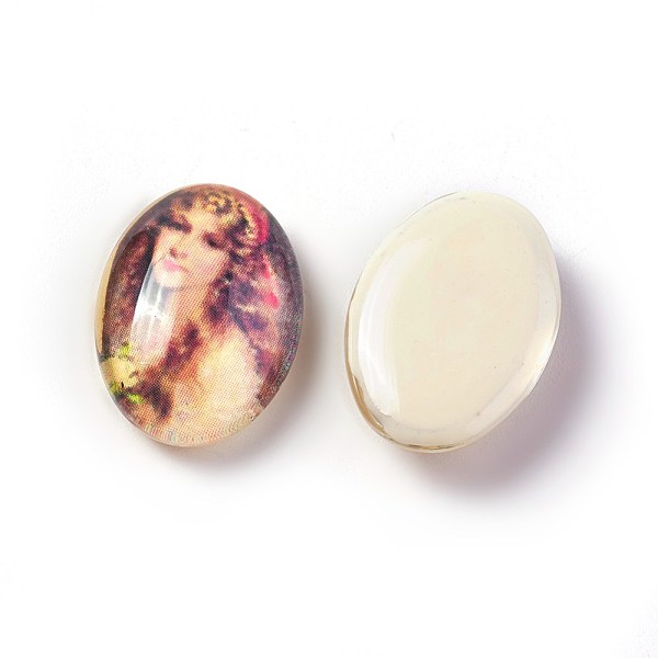 PandaHall Tempered Glass Cabochons, Oval, Mixed Color, Size: about 18mm long, 13mm wide, 6mm thick Glass Oval Multicolor
PandaHall Tempered Glass Cabochons, Oval, Mixed Color, Size: about 18mm long, 13mm wide, 6mm thick Glass Oval Multicolor