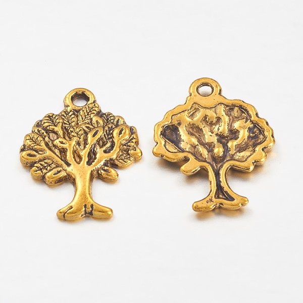 PandaHall Tibetan Style Alloy Pendants, Tree of Life Charms, Cadmium Free & Lead Free, Antique Golden, 22x17x2mm, Hole: 2mm Alloy Tree
PandaHall Tibetan Style Alloy Pendants, Tree of Life Charms, Cadmium Free & Lead Free, Antique Golden, 22x17x2mm, Hole: 2mm Alloy Tree