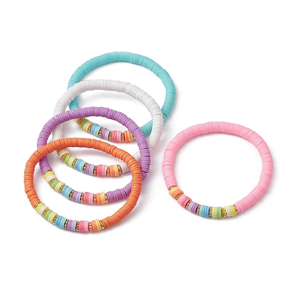 PandaHall Polymer Clay Heishi Surfer Stretch Bracelet, Preppy Bracelet, Mixed Color, Inner Diameter: 2-1/4 inch(5.6cm) Polymer Clay..., Multicolor
PandaHall Polymer Clay Heishi Surfer Stretch Bracelet, Preppy Bracelet, Mixed Color, Inner Diameter: 2-1/4 inch(5.6cm) Polymer Clay..., Multicolor