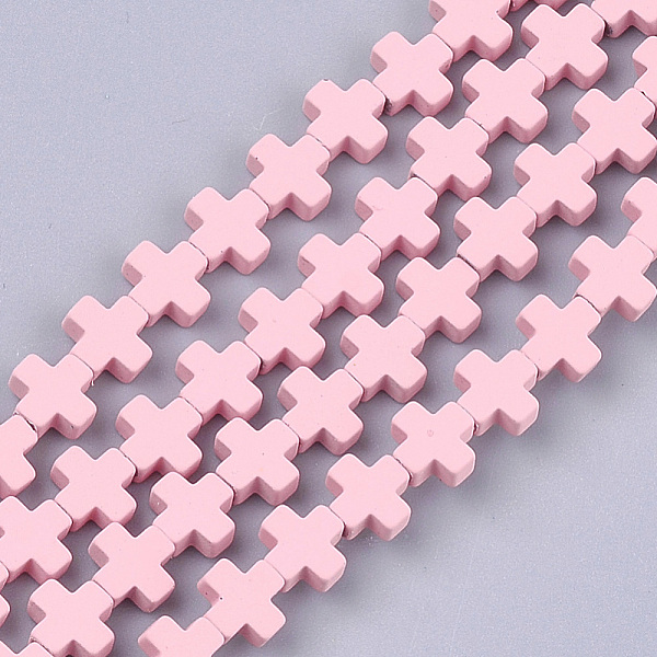 PandaHall Spray Painted Non-magnetic Synthetic Hematite Beads Strands, Cross, Pink, 6~6.5x6~6.5x2.5mm, Hole: 0.8mm, about 66~75pcs/strand...
PandaHall Spray Painted Non-magnetic Synthetic Hematite Beads Strands, Cross, Pink, 6~6.5x6~6.5x2.5mm, Hole: 0.8mm, about 66~75pcs/strand...