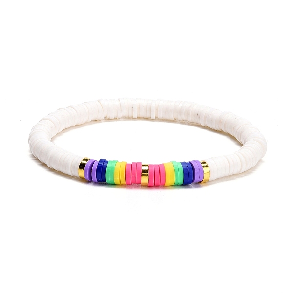 PandaHall Heishi Surfer Bracelet for Vacation, Polymer Clay Disc Beads Stretch Bracelet, Colorful, Inner Diameter: 2-3/8 inch(6.1cm) Polymer...
PandaHall Heishi Surfer Bracelet for Vacation, Polymer Clay Disc Beads Stretch Bracelet, Colorful, Inner Diameter: 2-3/8 inch(6.1cm) Polymer...