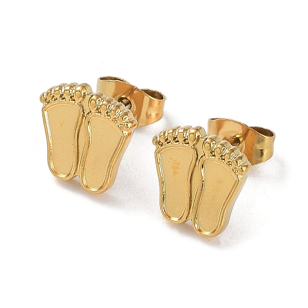 PandaHall Ion Plating(IP) 304 Stainless Steel Stud Earrings Findings, Enamel Settings, Feet Ear Studs, Real 18K Gold Plated, Tray: 7x3mm...
PandaHall Ion Plating(IP) 304 Stainless Steel Stud Earrings Findings, Enamel Settings, Feet Ear Studs, Real 18K Gold Plated, Tray: 7x3mm...