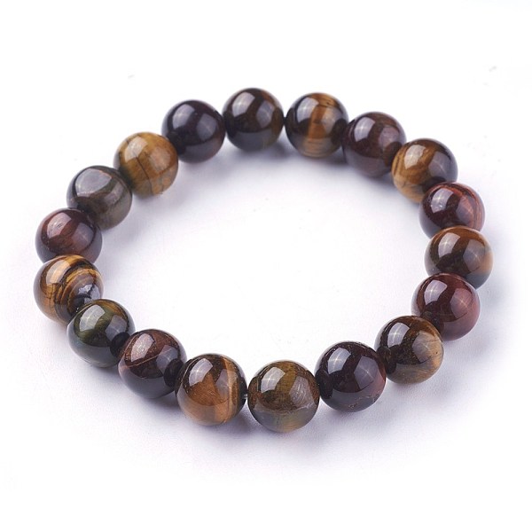 PandaHall Natural Tiger Eye Beads Stretch Bracelets, Round, 2-1/4 inch~2-3/8 inch(5.7~6cm), Beads: 10~10.5mm Tiger Eye
PandaHall Natural Tiger Eye Beads Stretch Bracelets, Round, 2-1/4 inch~2-3/8 inch(5.7~6cm), Beads: 10~10.5mm Tiger Eye