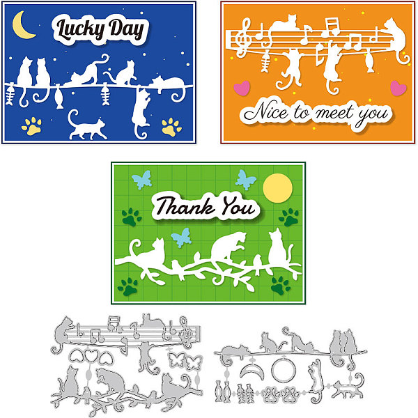 PandaHall Carbon Steel Cutting Dies Stencils, Decorative Embossing Paper Card Making Template for DIY Scrapbooking, Art Craft, Cat Shape...
PandaHall Carbon Steel Cutting Dies Stencils, Decorative Embossing Paper Card Making Template for DIY Scrapbooking, Art Craft, Cat Shape...