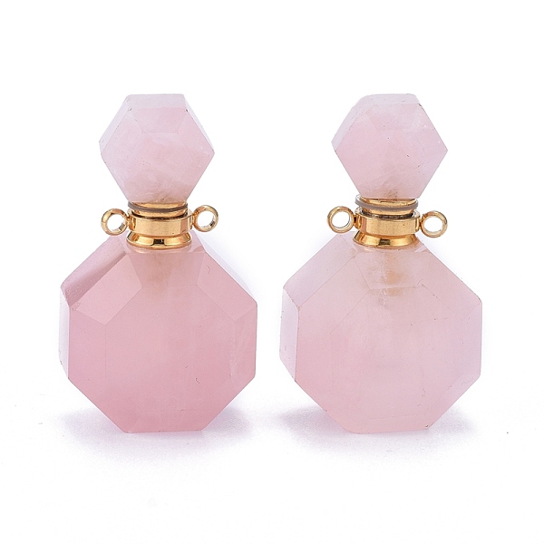 PandaHall Faceted Natural Rose Quartz Openable Perfume Bottle Pendants, with 304 Stainless Steel Findings, Golden, 34~36x20~22x12~13mm, Hole...
PandaHall Faceted Natural Rose Quartz Openable Perfume Bottle Pendants, with 304 Stainless Steel Findings, Golden, 34~36x20~22x12~13mm, Hole...