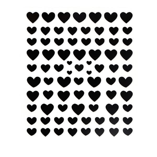 PandaHall 3D Black Transfer Stickers Decals, Self Adhesive, DIY Nail Tips Decorations Tip Slider Accessory, Heart Pattern, 90x77mm Paper...
PandaHall 3D Black Transfer Stickers Decals, Self Adhesive, DIY Nail Tips Decorations Tip Slider Accessory, Heart Pattern, 90x77mm Paper...