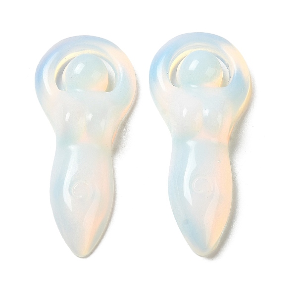 PandaHall Opalite Pendants, Goddess Charms, 43~43.5x18.5~19x7~8.5mm, Hole: 11.5x1.5mm Opalite Human
PandaHall Opalite Pendants, Goddess Charms, 43~43.5x18.5~19x7~8.5mm, Hole: 11.5x1.5mm Opalite Human