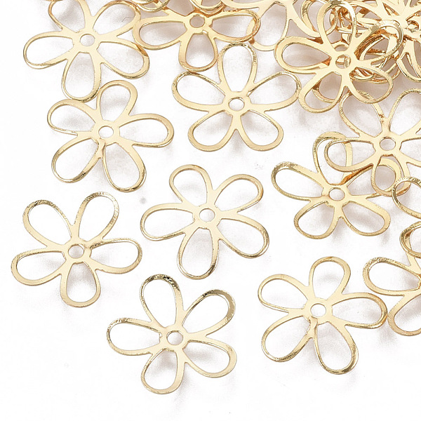 PandaHall Brass Bead Caps, Nickel Free, 5-Petal, Flower, Real 18K Gold Plated, 12.5x13x1.5mm, Hole: 1.4mm Brass
PandaHall Brass Bead Caps, Nickel Free, 5-Petal, Flower, Real 18K Gold Plated, 12.5x13x1.5mm, Hole: 1.4mm Brass