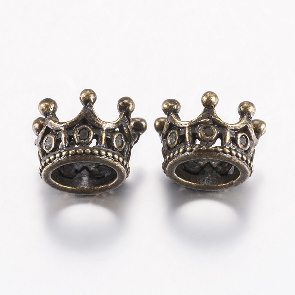 PandaHall Tibetan Style Alloy Beads, Crown, Antique Bronze, 10.5x7mm, Hole: 6mm Alloy Crown
PandaHall Tibetan Style Alloy Beads, Crown, Antique Bronze, 10.5x7mm, Hole: 6mm Alloy Crown