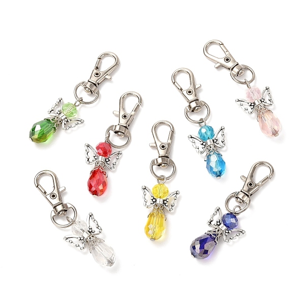 PandaHall Faceted Teardrop Glass Pendants, with Faceted Glass Beads, Alloy Butterfly Beads & Swivel Lobster Claw Clasps, Iron Pins & Bead..., Multicolor
PandaHall Faceted Teardrop Glass Pendants, with Faceted Glass Beads, Alloy Butterfly Beads & Swivel Lobster Claw Clasps, Iron Pins & Bead..., Multicolor