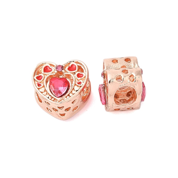 PandaHall Rack Plating Alloy Rhinestone European Beads, Cadmium Free & Nickel Free & Lead Free, Large Hole Beads, Heart, Rose Gold...
PandaHall Rack Plating Alloy Rhinestone European Beads, Cadmium Free & Nickel Free & Lead Free, Large Hole Beads, Heart, Rose Gold...
