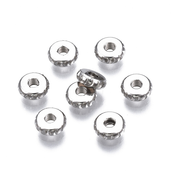 PandaHall 201 Stainless Steel Spacer Beads, Flat Round, Stainless Steel Color, 2x6mm, Hole: 2mm 201 Stainless Steel Flat Round
PandaHall 201 Stainless Steel Spacer Beads, Flat Round, Stainless Steel Color, 2x6mm, Hole: 2mm 201 Stainless Steel Flat Round