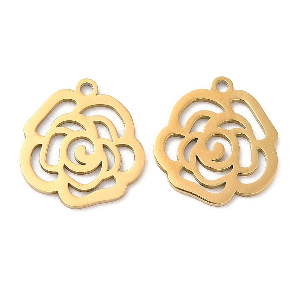 PandaHall Ion Plating(IP) 316L Surgical Stainless Steel Pendants, Laser Cut, Rose Charm, Real 18K Gold Plated, 16x15x1mm, Hole: 1.2mm 316L...
PandaHall Ion Plating(IP) 316L Surgical Stainless Steel Pendants, Laser Cut, Rose Charm, Real 18K Gold Plated, 16x15x1mm, Hole: 1.2mm 316L...