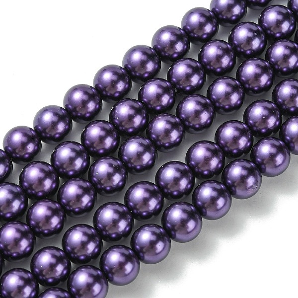 PandaHall Eco-Friendly Dyed Glass Pearl Round Beads Strands, Grade A, Cotton Cord Threaded, Indigo, 10mm, Hole: 0.7~1.1mm, about..., Purple
PandaHall Eco-Friendly Dyed Glass Pearl Round Beads Strands, Grade A, Cotton Cord Threaded, Indigo, 10mm, Hole: 0.7~1.1mm, about..., Purple