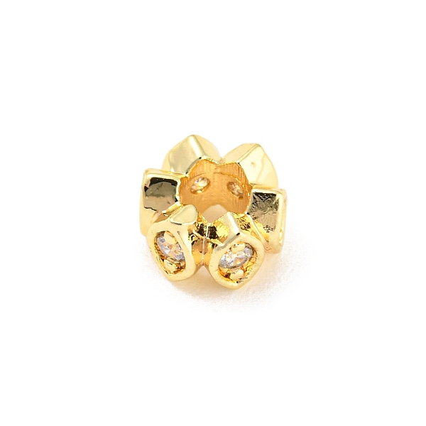 PandaHall Rack Plating Brass Micro Pave Cubic Zirconia European Beads, Large Hole Beads, Long-Lasting Plated, Lead Free & Cadmium Free..., Clear
PandaHall Rack Plating Brass Micro Pave Cubic Zirconia European Beads, Large Hole Beads, Long-Lasting Plated, Lead Free & Cadmium Free..., Clear