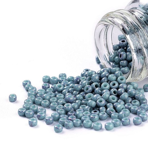 PandaHall TOHO Round Seed Beads, Japanese Seed Beads, (1206) Opaque Turquoise Amethyst Marbled, 11/0, 2.2mm, Hole: 0.8mm, about..., Purple
PandaHall TOHO Round Seed Beads, Japanese Seed Beads, (1206) Opaque Turquoise Amethyst Marbled, 11/0, 2.2mm, Hole: 0.8mm, about..., Purple