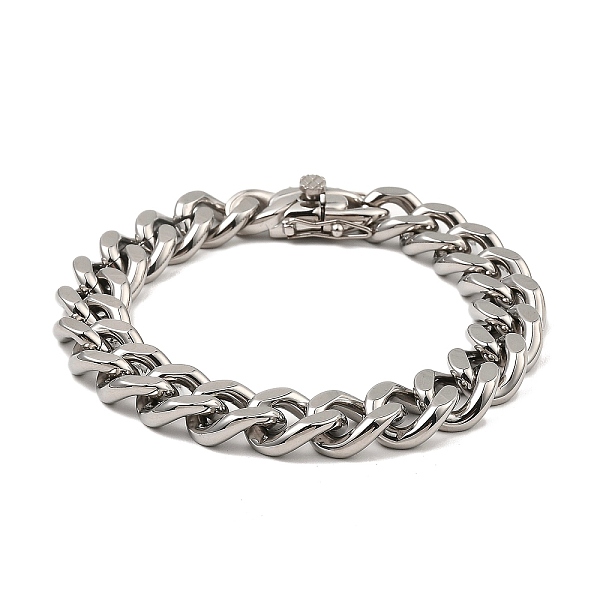 PandaHall 304 Stainless Steel Cuban Link Chain Bracelet, Stainless Steel Color, 9 inch(22.9cm) 304 Stainless Steel
PandaHall 304 Stainless Steel Cuban Link Chain Bracelet, Stainless Steel Color, 9 inch(22.9cm) 304 Stainless Steel