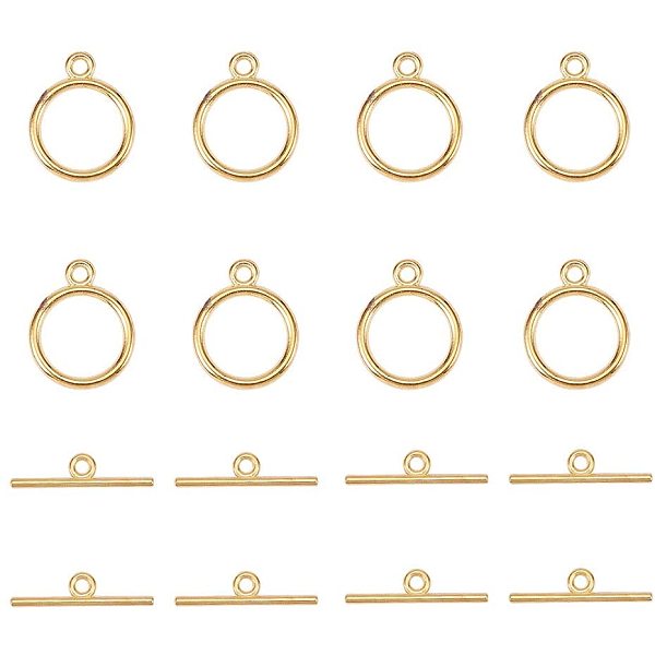 PandaHall 40 Sets Golden Flat Round Tibetan Style Toggle Clasps for Jewelry Making Alloy Flat Round
PandaHall 40 Sets Golden Flat Round Tibetan Style Toggle Clasps for Jewelry Making Alloy Flat Round