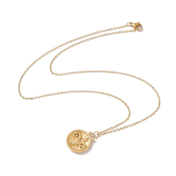 PandaHall Ion Plating(IP) 304 Stainless Steel Pendant Necklace for Men Women, Constellation Theme, Golden, Aries, 17.72 inch(45cm) 304...
PandaHall Ion Plating(IP) 304 Stainless Steel Pendant Necklace for Men Women, Constellation Theme, Golden, Aries, 17.72 inch(45cm) 304...