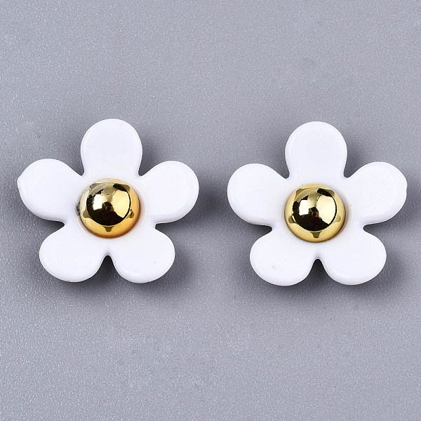 PandaHall Opaque Acrylic Cabochons, Flower, White, 17x17~18x5mm, Bottom: 9mm Acrylic Flower White
PandaHall Opaque Acrylic Cabochons, Flower, White, 17x17~18x5mm, Bottom: 9mm Acrylic Flower White
