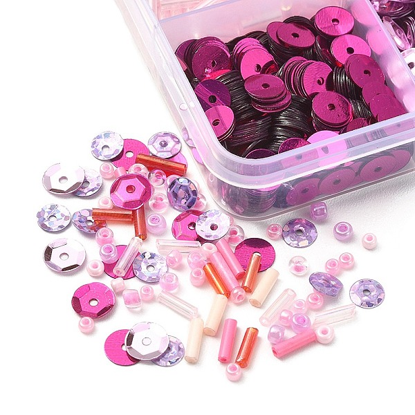 PandaHall DIY Bead Jewelry Making Finding Kit, Including Glass Round & Tube Seed Beads, Disc Plastic Paillette Beads, Pink Glass Pink
PandaHall DIY Bead Jewelry Making Finding Kit, Including Glass Round & Tube Seed Beads, Disc Plastic Paillette Beads, Pink Glass Pink