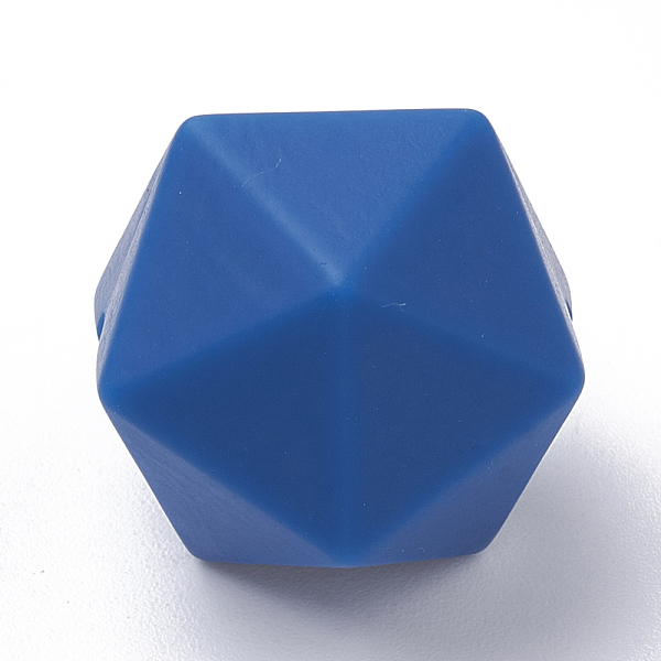 PandaHall Food Grade Eco-Friendly Silicone Focal Beads, Chewing Beads For Teethers, DIY Nursing Necklaces Making, Icosahedron, Dark Blue...
PandaHall Food Grade Eco-Friendly Silicone Focal Beads, Chewing Beads For Teethers, DIY Nursing Necklaces Making, Icosahedron, Dark Blue...