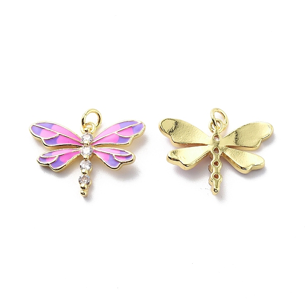 PandaHall Brass Cubic Zirconia Pendants, with Enamel & Jump Ring, Dragonfly Charm, Real 18K Gold Plated, Violet, 17x24.5x3mm, Hole: 3mm..., Purple
PandaHall Brass Cubic Zirconia Pendants, with Enamel & Jump Ring, Dragonfly Charm, Real 18K Gold Plated, Violet, 17x24.5x3mm, Hole: 3mm..., Purple