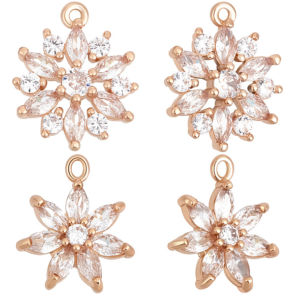 PandaHall Beebeecraft 12Pcs 2 Styles Flower Charms Micro Pave Cubic Zirconia Pendants Golden Charms for Jewelry Earring Bracelet Necklace..., Clear
PandaHall Beebeecraft 12Pcs 2 Styles Flower Charms Micro Pave Cubic Zirconia Pendants Golden Charms for Jewelry Earring Bracelet Necklace..., Clear