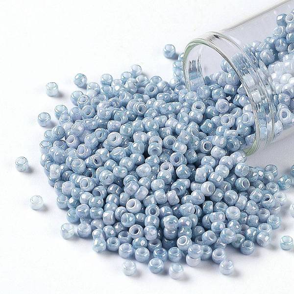 PandaHall TOHO Round Seed Beads, Japanese Seed Beads, (1205) Opaque Cream Denim Marbled, 8/0, 3mm, Hole: 1mm, about 1110pcs/50g Glass Blue
PandaHall TOHO Round Seed Beads, Japanese Seed Beads, (1205) Opaque Cream Denim Marbled, 8/0, 3mm, Hole: 1mm, about 1110pcs/50g Glass Blue