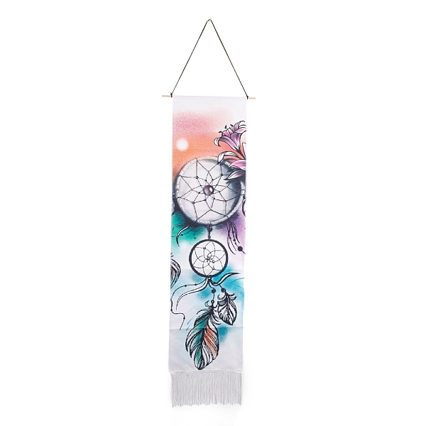 PandaHall Bohemia Style Linen Wall Hanging Tapestry, Vertical Woven Net/Web with Feather Pattern Tapestry, with Wood Rod & Iron Traceless...
PandaHall Bohemia Style Linen Wall Hanging Tapestry, Vertical Woven Net/Web with Feather Pattern Tapestry, with Wood Rod & Iron Traceless...