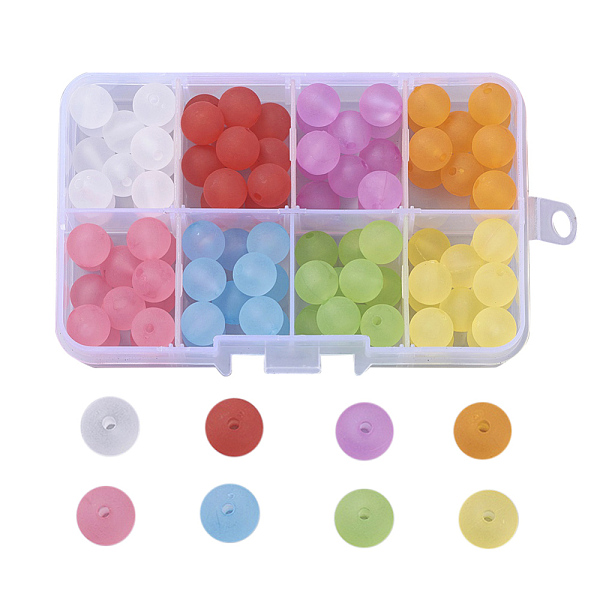 PandaHall Round Transparent Acrylic Beads, Frosted, Mixed Color, 10mm, Hole: 2mm, 104pcs/box Acrylic Round Multicolor
PandaHall Round Transparent Acrylic Beads, Frosted, Mixed Color, 10mm, Hole: 2mm, 104pcs/box Acrylic Round Multicolor