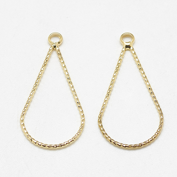 PandaHall Brass Pendants, teardrop, Real 18K Gold Plated, 26x13x1mm, Hole: 1.5mm Brass Teardrop
PandaHall Brass Pendants, teardrop, Real 18K Gold Plated, 26x13x1mm, Hole: 1.5mm Brass Teardrop