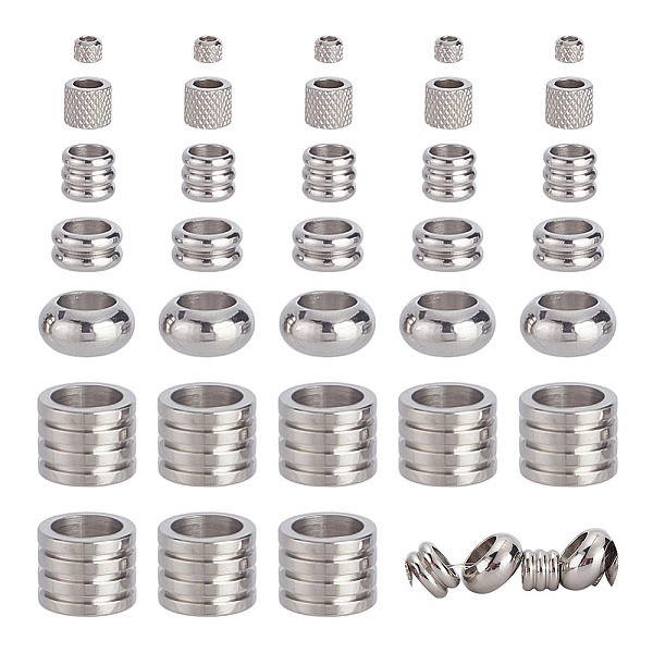 PandaHall ARRICRAFT 60Pcs 6 Style 304 Stainless Steel Beads, Column/Rondelle, Stainless Steel Color, 3~10x2.5~8mm, Hole: 1.7~7mm...
PandaHall ARRICRAFT 60Pcs 6 Style 304 Stainless Steel Beads, Column/Rondelle, Stainless Steel Color, 3~10x2.5~8mm, Hole: 1.7~7mm...