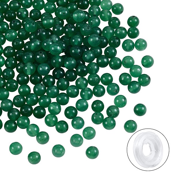 PandaHall DIY Jewelry Bracelet Making Kits, 200Pcs 6mm Dyed Round Natural White Jade Beads and Flat Elastic Thread, Teal, 6mm, Hole: 1mm..., Cyan
PandaHall DIY Jewelry Bracelet Making Kits, 200Pcs 6mm Dyed Round Natural White Jade Beads and Flat Elastic Thread, Teal, 6mm, Hole: 1mm..., Cyan