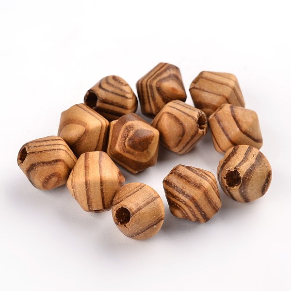 PandaHall Undyed Natural Wood Beads, Bicone, Lead Free, Peru, 16x15mm, Hole: 5mm Wood Bicone Brown
PandaHall Undyed Natural Wood Beads, Bicone, Lead Free, Peru, 16x15mm, Hole: 5mm Wood Bicone Brown