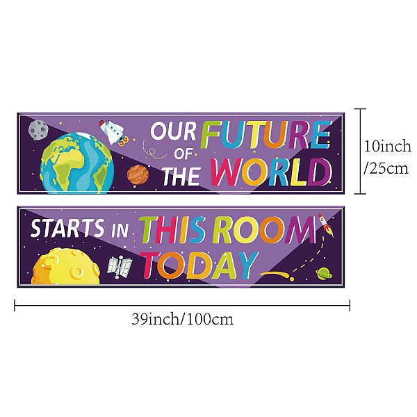 PandaHall CREATCABIN 2Pcs Classroom Banners Motivational Banner Posters Adhesive Stickers Welcome Back Decorations for Teachers Appreciation...
PandaHall CREATCABIN 2Pcs Classroom Banners Motivational Banner Posters Adhesive Stickers Welcome Back Decorations for Teachers Appreciation...