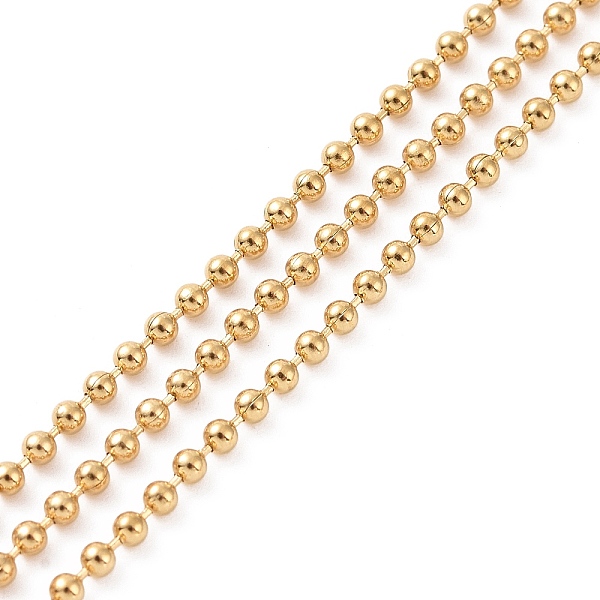 PandaHall 304 Stainless Steel Ball Chains, with Card Paper, Golden, 1.4mm, about 32.8 Feet(10m)/roll 304 Stainless Steel
PandaHall 304 Stainless Steel Ball Chains, with Card Paper, Golden, 1.4mm, about 32.8 Feet(10m)/roll 304 Stainless Steel