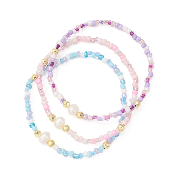 PandaHall 3Pcs 3 Color Natural Pearl & Seed Beaded Stretch Bracelets Set, Mixed Color, Inner Diameter: 2-1/8 inch(5.3cm), 1Pc/color Pearl..., Multicolor
PandaHall 3Pcs 3 Color Natural Pearl & Seed Beaded Stretch Bracelets Set, Mixed Color, Inner Diameter: 2-1/8 inch(5.3cm), 1Pc/color Pearl..., Multicolor
