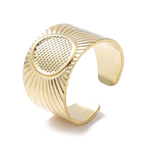 PandaHall 304 Stainless Steel Open Cuff Ring Findings, Bezel Cup Ring Settings, Oval, Real 18K Gold Plated, Inner Diameter: 18mm, Tray...
PandaHall 304 Stainless Steel Open Cuff Ring Findings, Bezel Cup Ring Settings, Oval, Real 18K Gold Plated, Inner Diameter: 18mm, Tray...