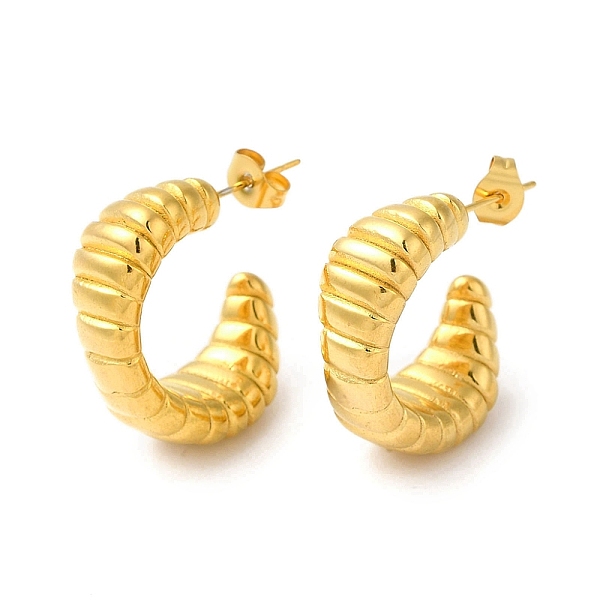 PandaHall Golden 304 Stainless Steel Stud Earrings, Half Hoop Earrings, Horn, 25x6~10mm 304 Stainless Steel Horn
PandaHall Golden 304 Stainless Steel Stud Earrings, Half Hoop Earrings, Horn, 25x6~10mm 304 Stainless Steel Horn