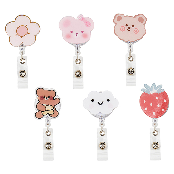 PandaHall SUPERFINDINGS 6Pcs 6 Styles Acrylic Badge Reel Holders Cartoon Reel Retractable Nurse Badge Holders Cute Badge Reel Clips with...
PandaHall SUPERFINDINGS 6Pcs 6 Styles Acrylic Badge Reel Holders Cartoon Reel Retractable Nurse Badge Holders Cute Badge Reel Clips with...