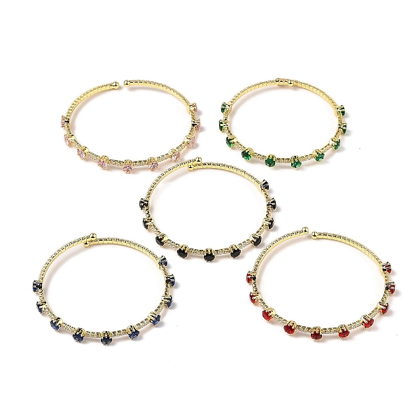 PandaHall Brass Micro Pave Cubic Zirconia Cuff Bangles, Real 18K Gold Plated, Long-Lasting Plated, Cadmium Free & Lead Free, Mixed Color..., Multicolor
PandaHall Brass Micro Pave Cubic Zirconia Cuff Bangles, Real 18K Gold Plated, Long-Lasting Plated, Cadmium Free & Lead Free, Mixed Color..., Multicolor