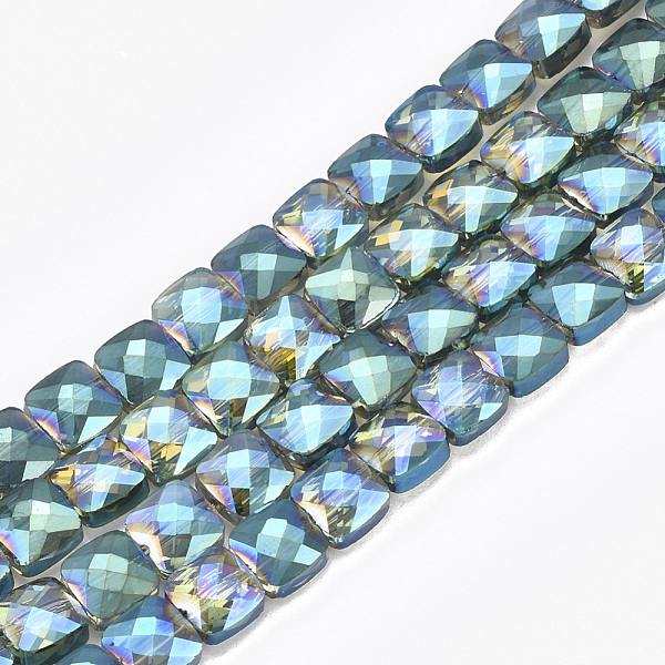 PandaHall Electroplate Glass Beads Strands, Faceted, Square, Light Sea Green, 6.5x6.5x4mm, Hole: 1mm, about 100pcs/strand, 25.1 inch Glass...
PandaHall Electroplate Glass Beads Strands, Faceted, Square, Light Sea Green, 6.5x6.5x4mm, Hole: 1mm, about 100pcs/strand, 25.1 inch Glass...