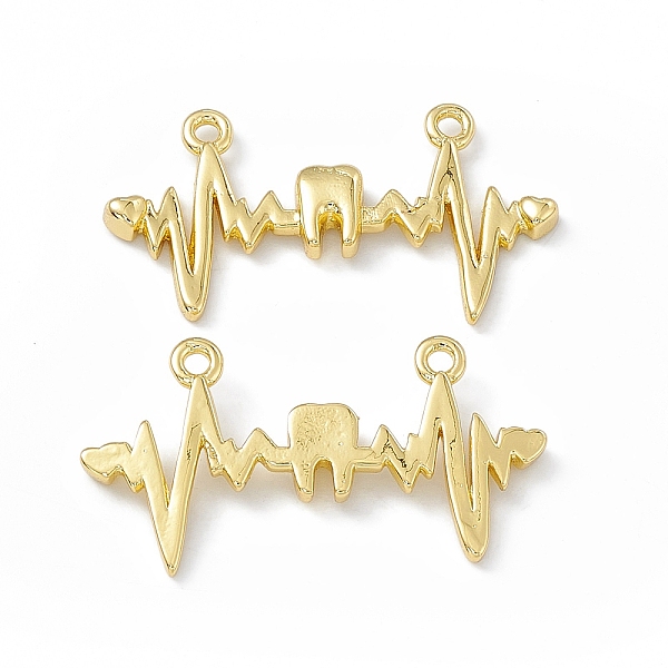 PandaHall Rack Plating Brass Connector Charms, Electrocardiogram Links, Long-Lasting Plated, Lead Free & Cadmium Free, Real 18K Gold Plated...
PandaHall Rack Plating Brass Connector Charms, Electrocardiogram Links, Long-Lasting Plated, Lead Free & Cadmium Free, Real 18K Gold Plated...