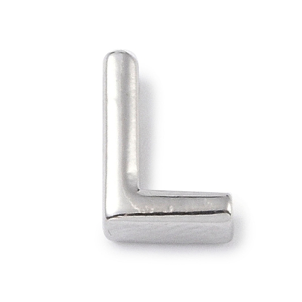 PandaHall Brass Pendants, Letter Charms, Platinum, Letter L, 8.5x5.5x3mm, Hole: 1.5mm Brass Letter L
PandaHall Brass Pendants, Letter Charms, Platinum, Letter L, 8.5x5.5x3mm, Hole: 1.5mm Brass Letter L