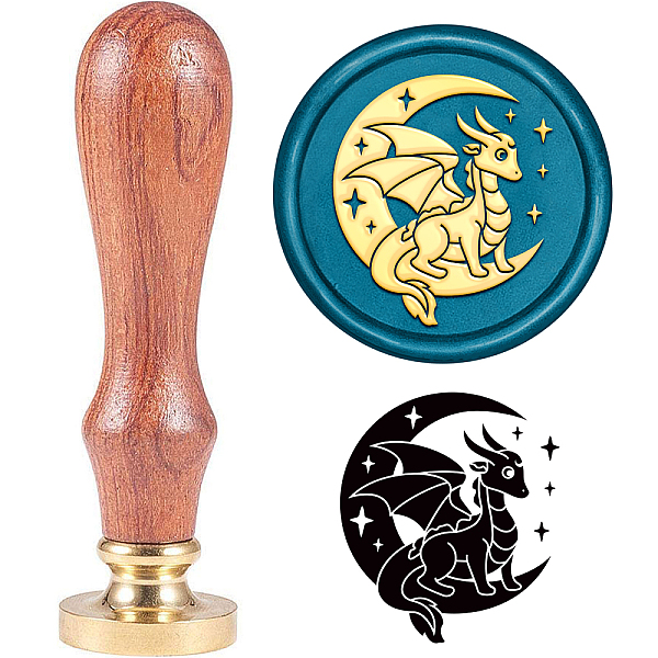 PandaHall SUPERDANT 30mm Wax Seal Stamp Moon Dragon Stars Pattern Wax Sealing Stamp Brass Head Stamp 1 Wooden Handle for Gift Envelopes Card...
PandaHall SUPERDANT 30mm Wax Seal Stamp Moon Dragon Stars Pattern Wax Sealing Stamp Brass Head Stamp 1 Wooden Handle for Gift Envelopes Card...