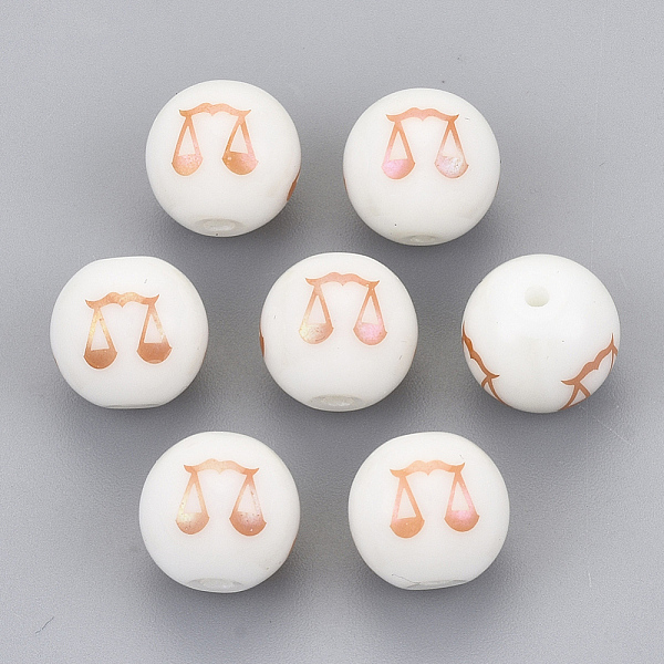 PandaHall Electroplate Glass Beads, Round with Constellations Pattern, Rose Gold Plated, Libra, 10mm, Hole: 1.2mm Glass Libra
PandaHall Electroplate Glass Beads, Round with Constellations Pattern, Rose Gold Plated, Libra, 10mm, Hole: 1.2mm Glass Libra