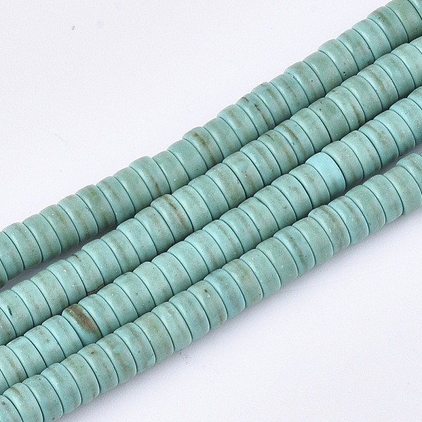 PandaHall Synthetic Turquoise Beads Strands, Column, 4~4.5x2mm, Hole: 1mm, about 202~204pcs/strand, 15.3 inch Synthetic Turquoise Column
PandaHall Synthetic Turquoise Beads Strands, Column, 4~4.5x2mm, Hole: 1mm, about 202~204pcs/strand, 15.3 inch Synthetic Turquoise Column