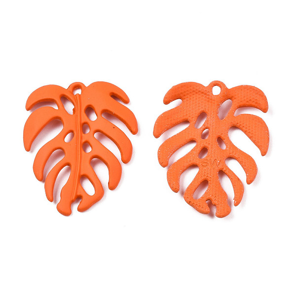 PandaHall Spray Painted Alloy Pendants, Tropical Leaf, Cadmium Free & Nickel Free & Lead Free, Coral, 34x27x4mm, Hole: 1.8mm Alloy Leaf Red
PandaHall Spray Painted Alloy Pendants, Tropical Leaf, Cadmium Free & Nickel Free & Lead Free, Coral, 34x27x4mm, Hole: 1.8mm Alloy Leaf Red